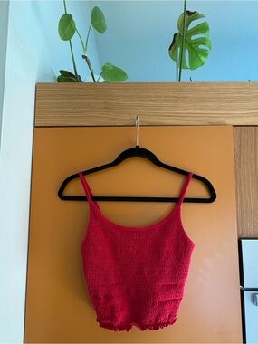 Hollister Cropped Knit Cami Top